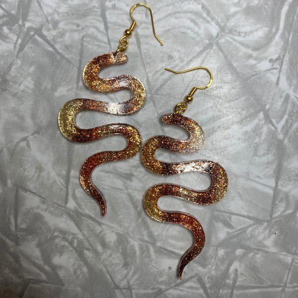 Agkistrodon Contorix Mokasen Earrings